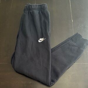Nike Black Joggers with White Logo